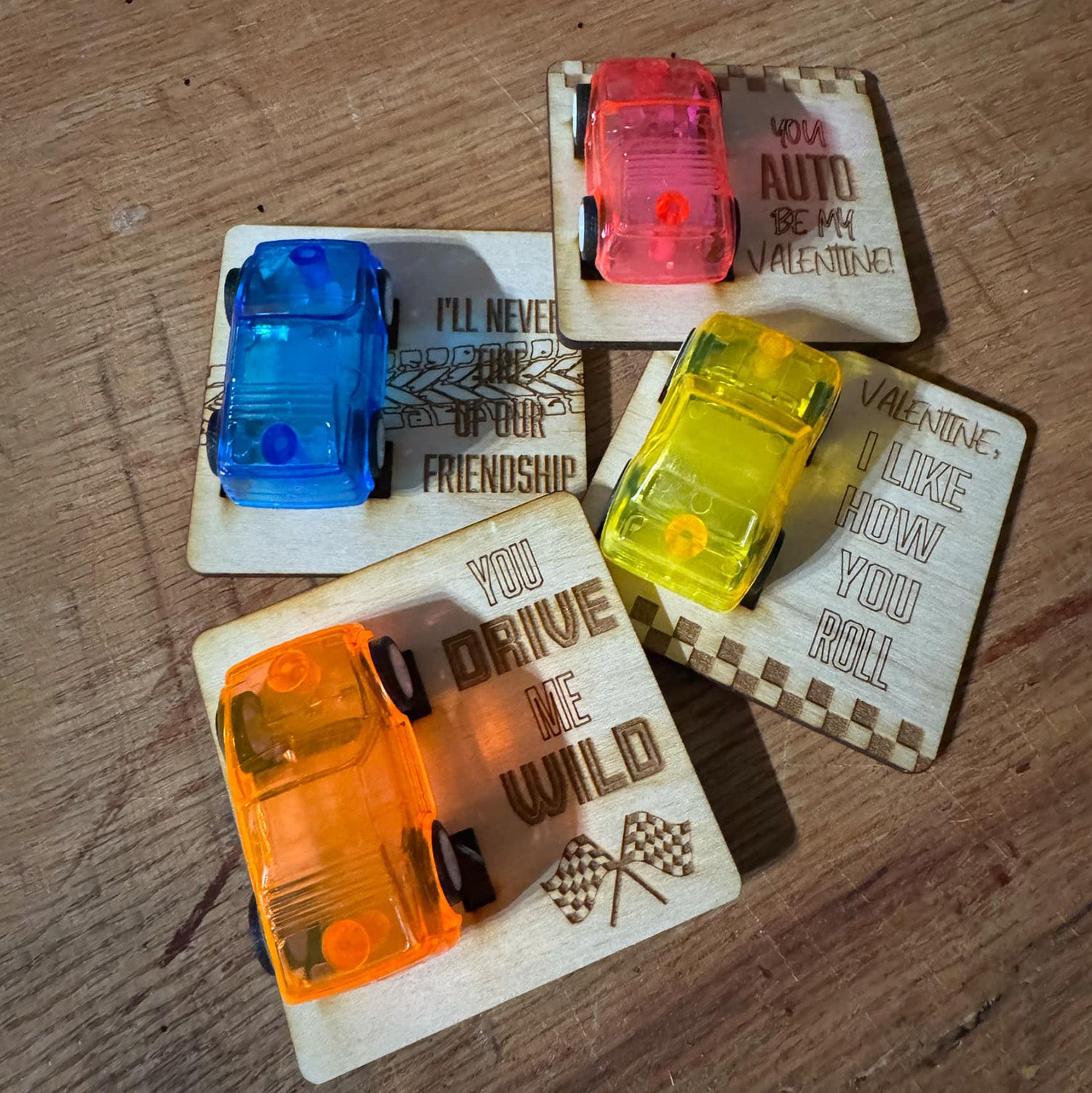 Mini Car Valentine Cards (Set of 8) Discount