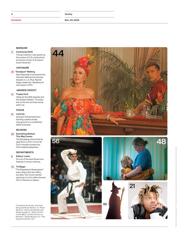 Variety - 24.11.20 Edition: Colman Domingo Returns To The Oscar Race With Role In Sing Sing, How The Film Taught Him About Men s Capacity For Tenderness, Have Remotes Ruined The Movies For Kids & More Cheap - Image 4
