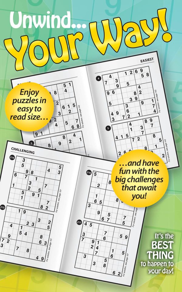 World s Best Puzzles - Sudoku 245101 Large Print: 277 Puzzles, Enhance Your Skills With 5 Levels Of Difficulty, Hours Of Mind-Boosting Fun, Brain Challenges, Relax, Unwind, Unplug, De-Stress & Solve! Online - Image 2