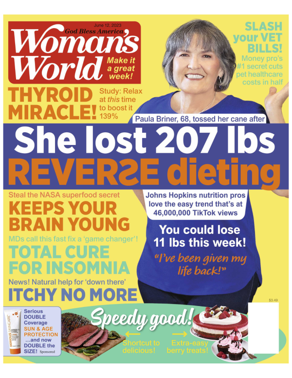 Woman s World - 06.12.23 She Lost 207 lbs Reverse Dieting on Sale