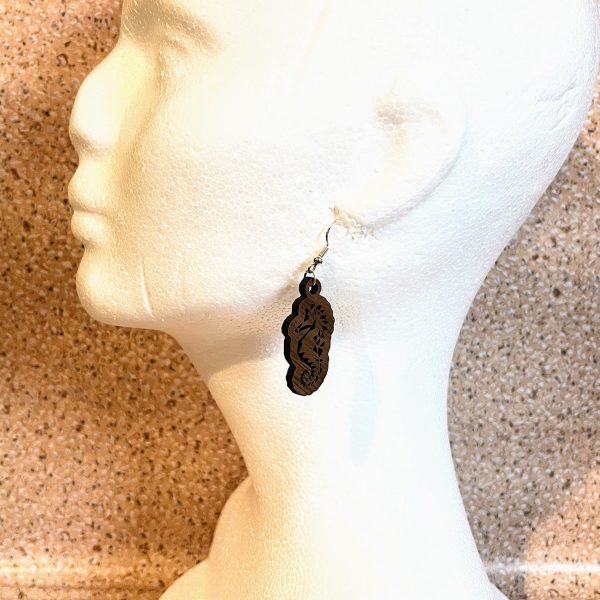 Geometric Seahorse Earrings For Sale - Image 4