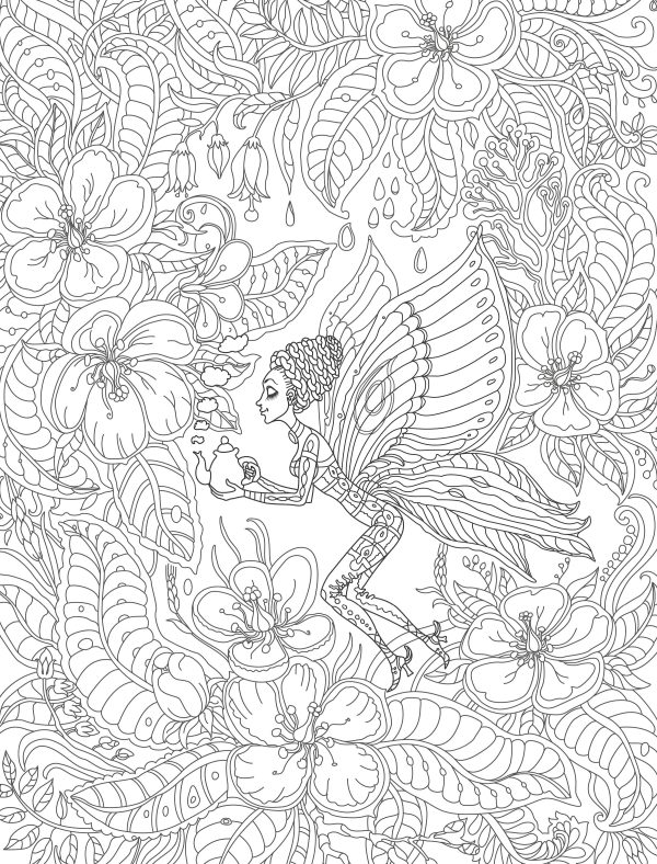 Myth & Magic Coloring Book - 47 Prints Ready to Frame! Destress, Relax and Satisfy Your Inner Picasso Online Hot Sale - Image 3