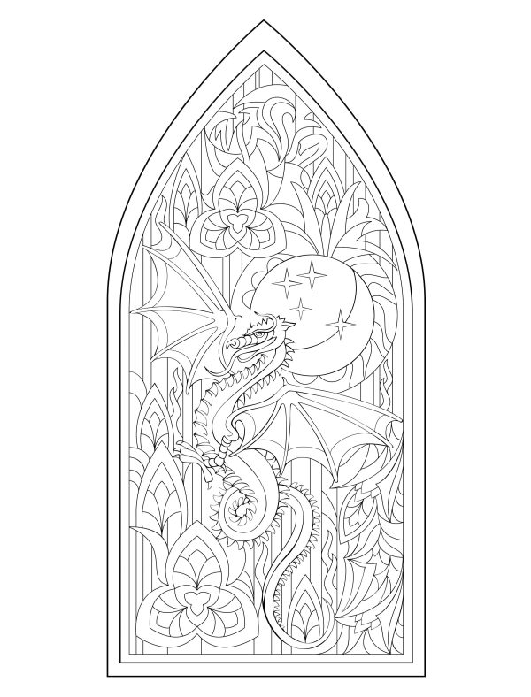 Myth & Magic Coloring Book - 47 Prints Ready to Frame! Destress, Relax and Satisfy Your Inner Picasso Online Hot Sale - Image 4