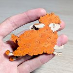 Playful Layered Cartoon Sheep Ornaments (Set of 5) Online - Image 2