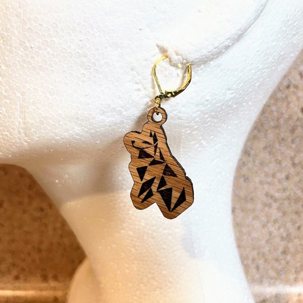 Geometric Wolf Earrings Online Sale - Image 2