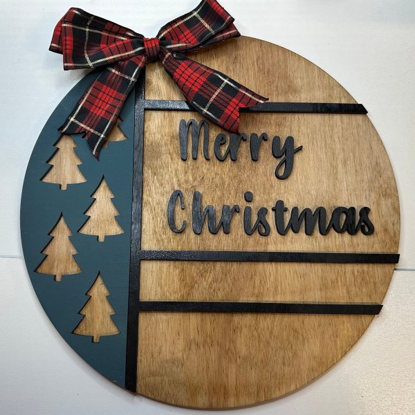 Merry Christmas  Christmas Tree Door Sign Online - Image 2