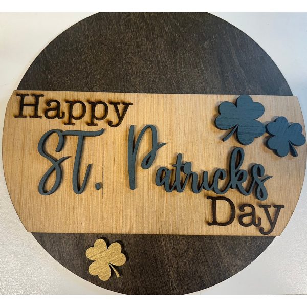 Happy St. Patrick’s Day Door Sign Hot on Sale - Image 2
