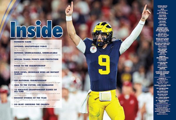 Michigan Wolverines 2024 National Championship - 2 Collectible Covers, 1 Monumental Issue: 150 Photos, Coach Jim Harbaugh Five-Decade Journey, Defense & Offense Stars, Rose Bowl, Stats, BTS & Go Blue! Online now - Image 3
