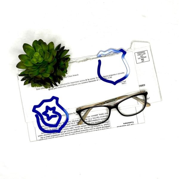 Police Badge Shaped Bookmark with Card Backer - Paperclip - Snack Bag Closure Online Sale - Image 3