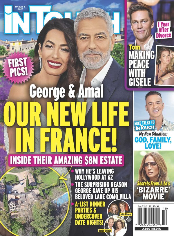 InTouch - 03.04.24 George Clooney and Amal Our New Life in France Hot on Sale