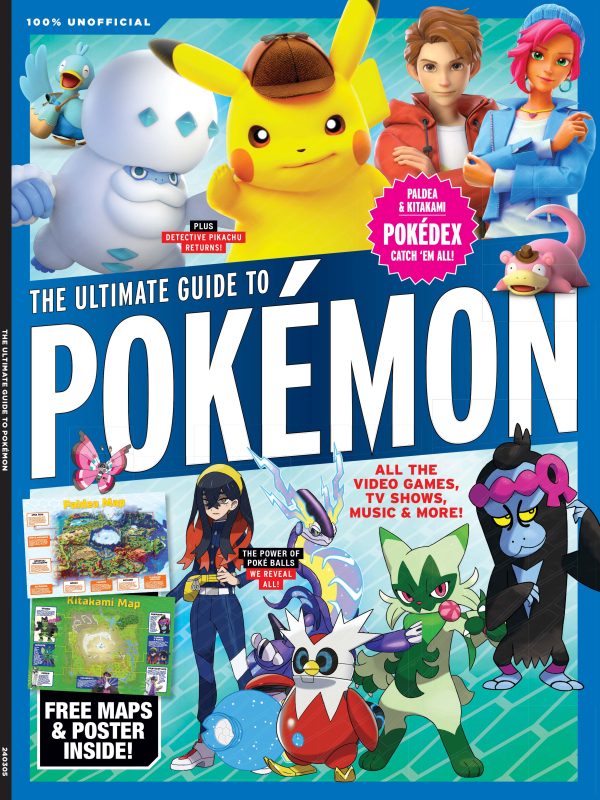 Pokémon - Ultimate Guide: Pokémon Universe, Video Games, TV Shows, Music, Netflix Series, Nintendo, Pokédex, Paldea & Kitakami, Detective Pikachu, Poké Balls, Ed Sheeran Celestial, Free Maps & Poster! Cheap