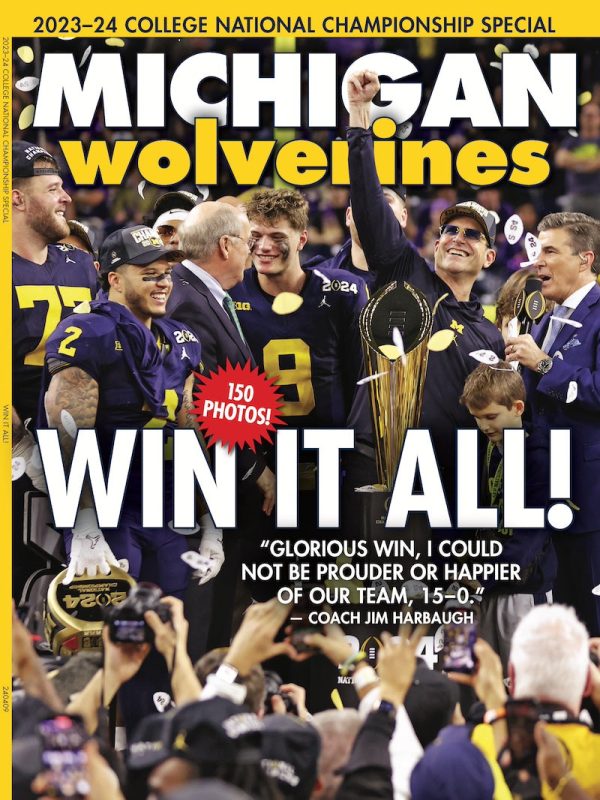 Michigan Wolverines 2024 National Championship - 2 Collectible Covers, 1 Monumental Issue: 150 Photos, Coach Jim Harbaugh Five-Decade Journey, Defense & Offense Stars, Rose Bowl, Stats, BTS & Go Blue! Online now - Image 2