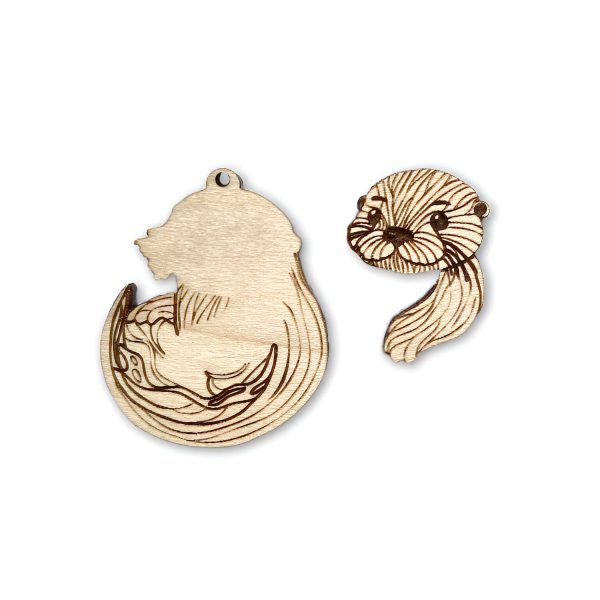 Adorable 2-Layer Sea Otter Earrings For Cheap - Image 2