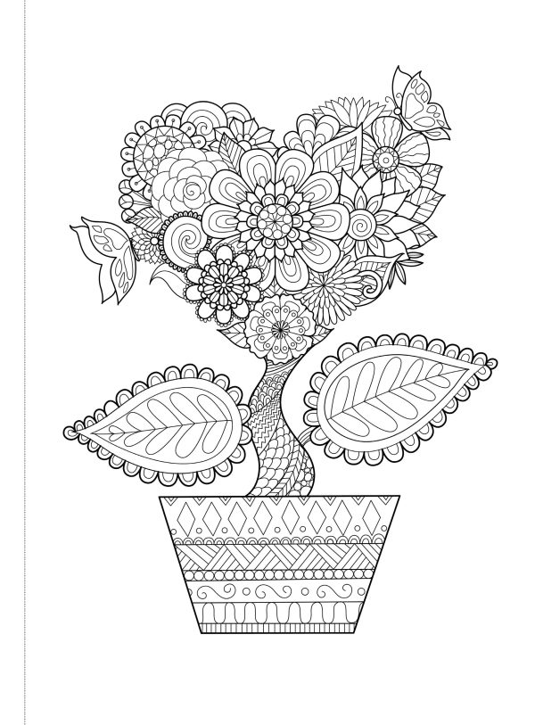 Coloring Valentine’s Day - 47 Valentines To Color & Share, Homemade Gift Idea, Heart Designs, Spread Love, Adult Coloring Book, Unwind, De-Stress, Unplug, Self-Care, Calming & Unleash Creativity! on Sale - Image 3