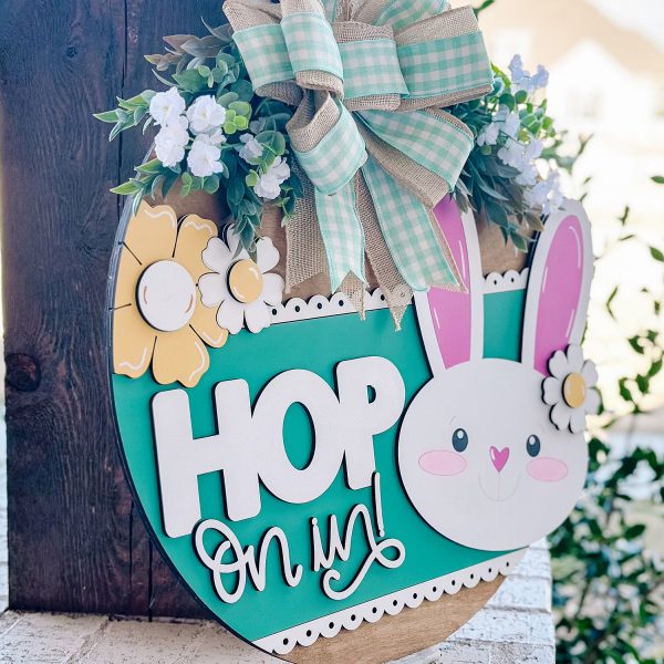 Hop On In Bunny Door Hanger Fashion - Image 2