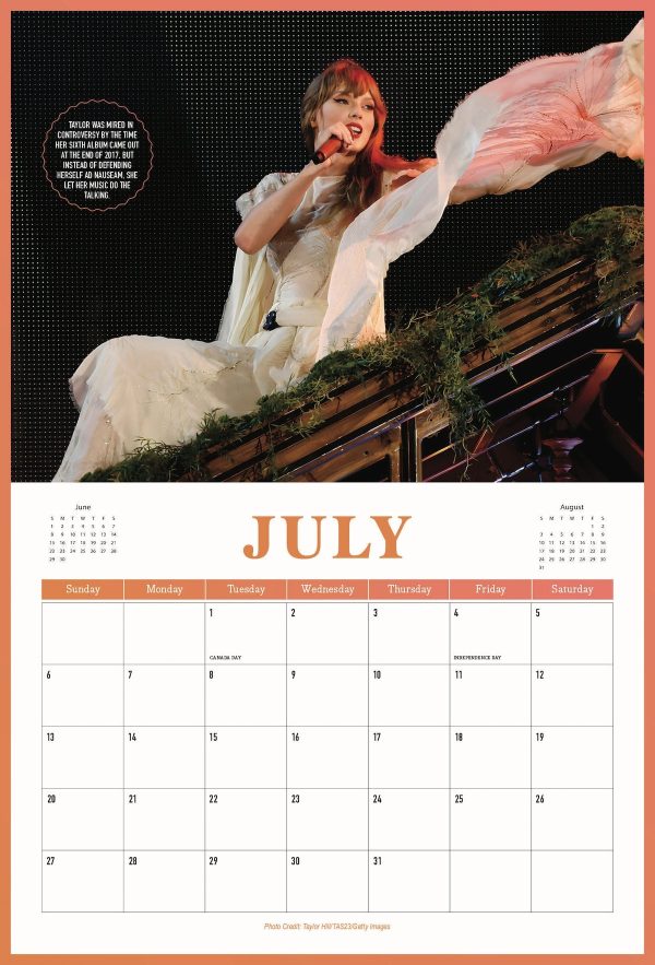 Taylor Swift - 2025 Calendar: A Year With The World s Biggest Pop Star, Bonus Content Through Music History & Rise To Stardom, Album Spotlight, TTPD, Folklore, Lover, Iconic Photos, Fun Facts & More! Online Hot Sale - Image 3