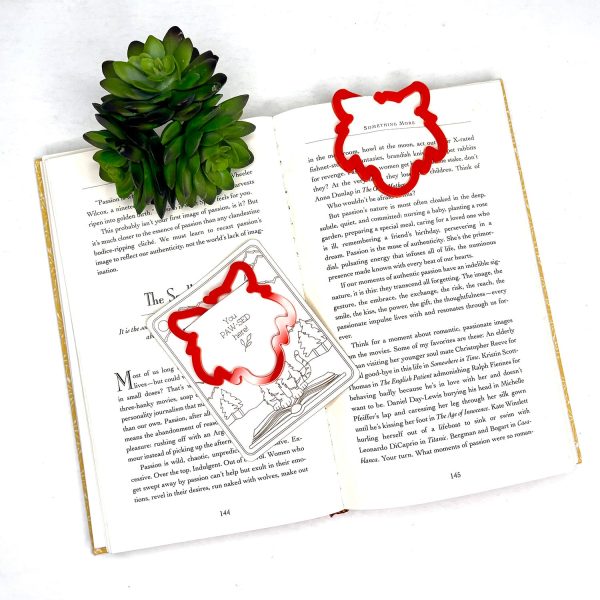 Tiger Shaped Bookmark with Card Backer - Paperclip - Snack Bag Closure Fashion