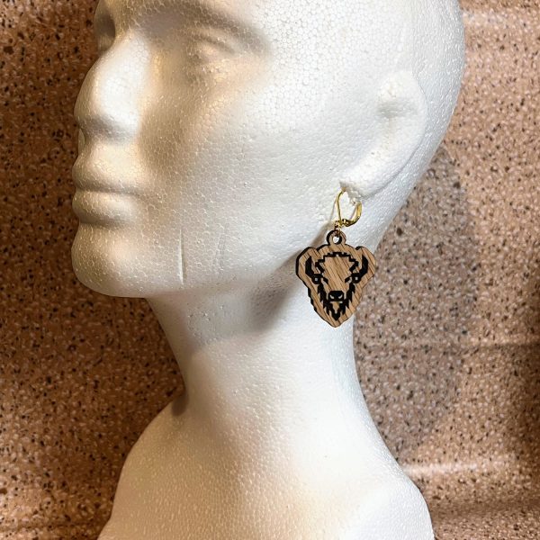 Buffalo Head Earrings Online now - Image 3