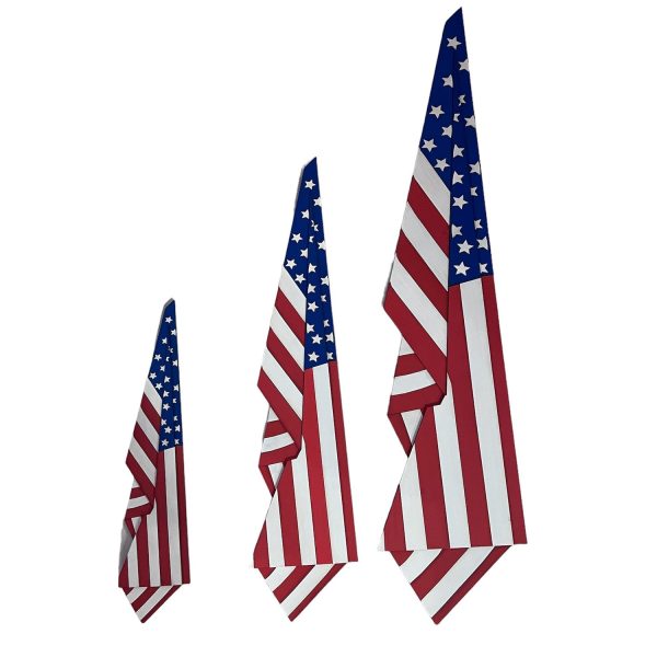 Draped Wooden USA Flag (Medium) - Patriotic Decor Online - Image 3