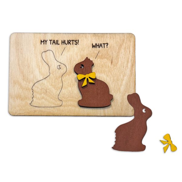 Chocolate Easter Bunnies Funny Card Fashion - Image 2