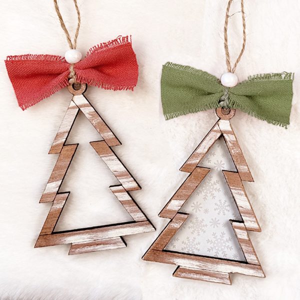 Rustic Farmhouse Christmas Tree Ornament on Sale - Image 3