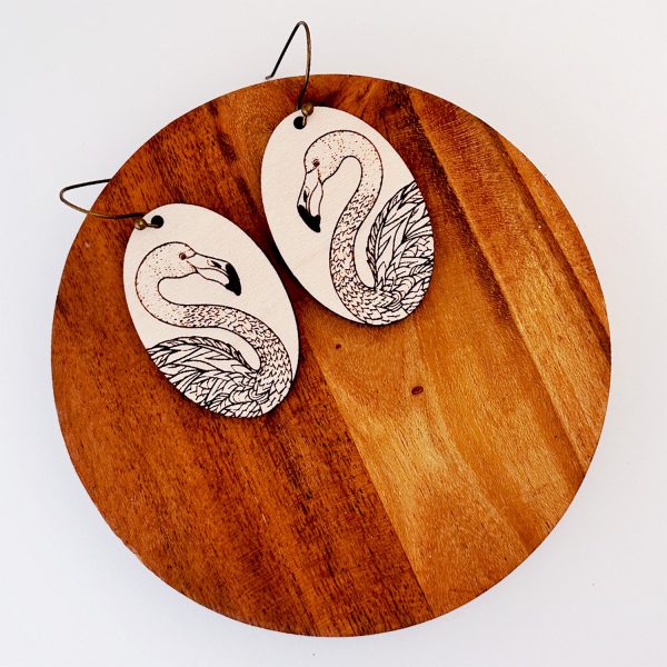 Flamingo Summer Dangle Earrings Online - Image 3
