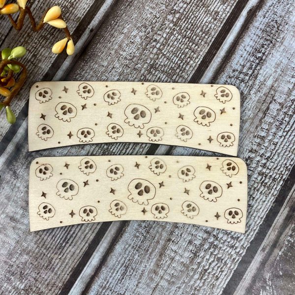 Spooky Scattered Halloween Skull Hair Clip on Sale - Image 3