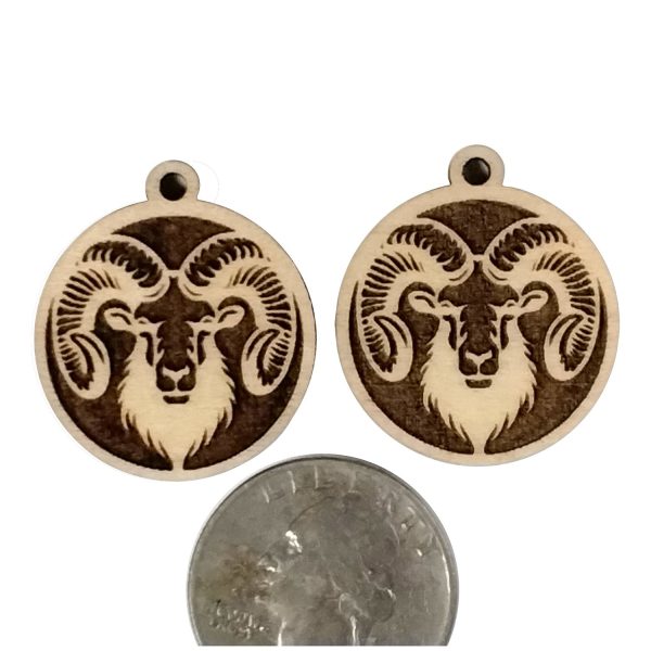 Great Tiny Bighorn Ram Reversible Earrings Fashion