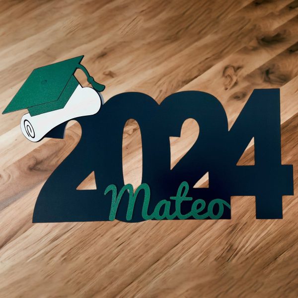 2024 Personalized Graduation Cap and Year Sign - Photo Prop - Graduation Keepsake Online now
