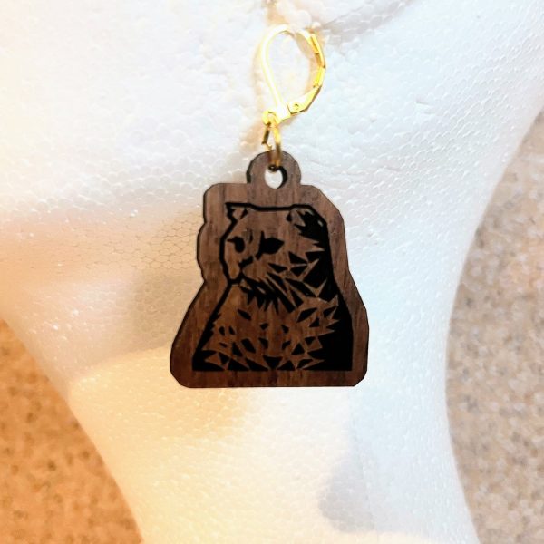 Geometric Scottish Fold Cat Earrings For Cheap - Image 2