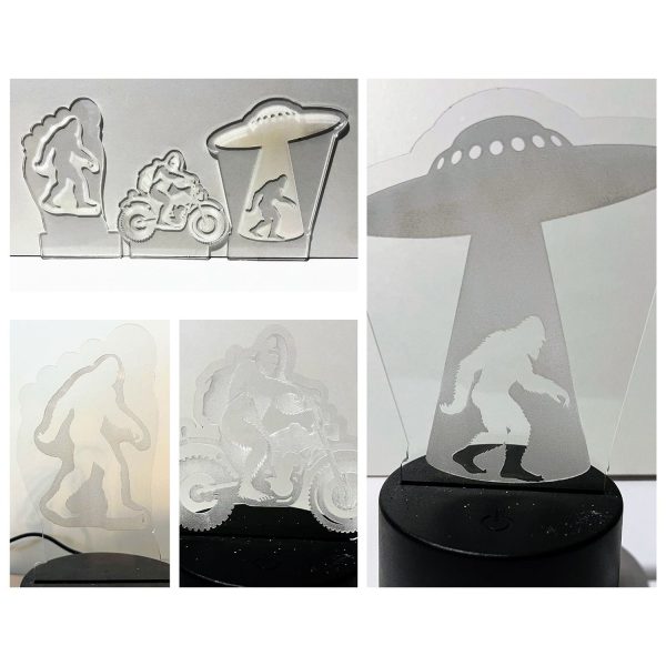 Bigfoot Sasquatch Galactic Field Trip LED Nightlight Insert For Cheap - Image 3