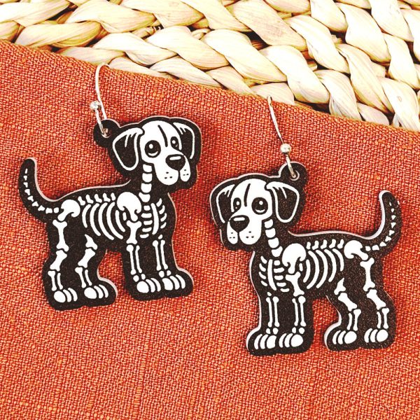 Great Dane Dog Halloween Skeleton Earring Fashion