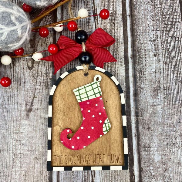 Whimsical Customizable Stocking Ornament   Gift Tag Online now