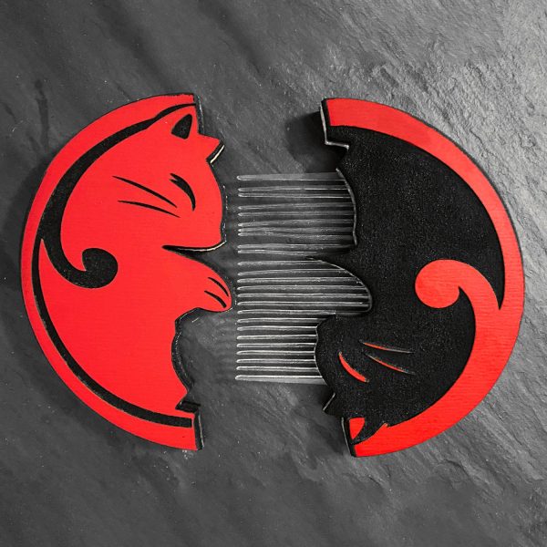 Ying Yang Cat Comb on Sale