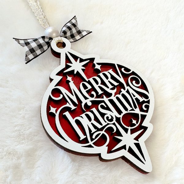 Merry Christmas Arabesque Ornament For Cheap - Image 3