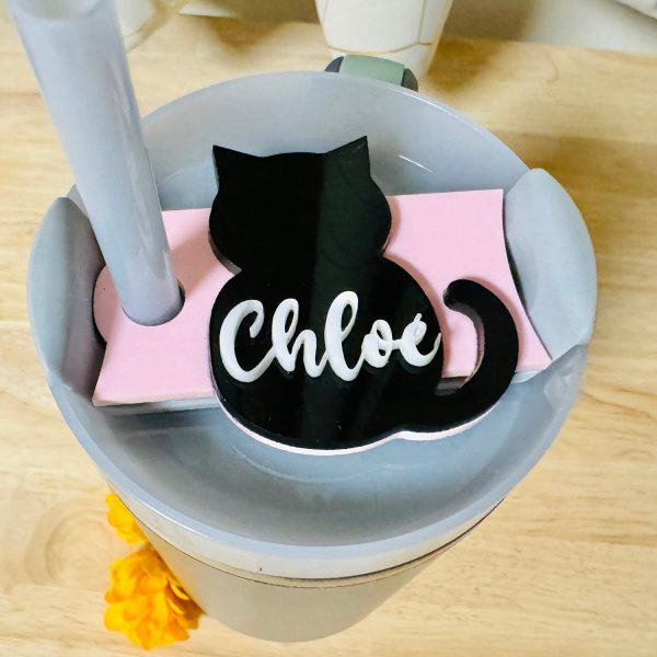 Halloween Cat Topper compatible with 30oz Stanley Tumbler Discount