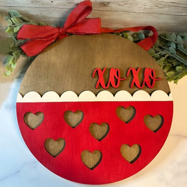 Valentine s XOXO Door Sign - Romantic Door Decor Sale