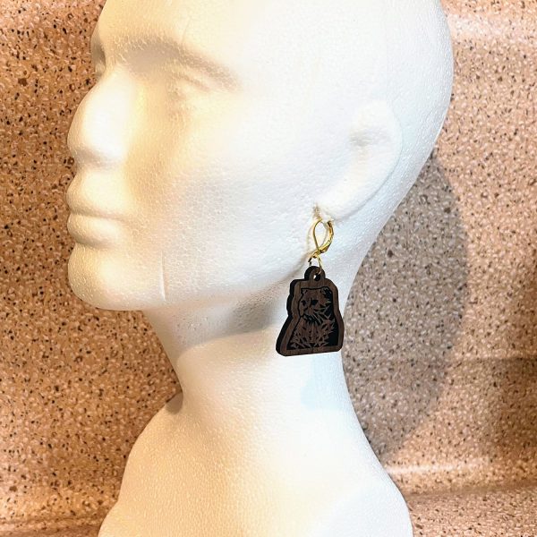 Geometric Scottish Fold Cat Earrings For Cheap - Image 3