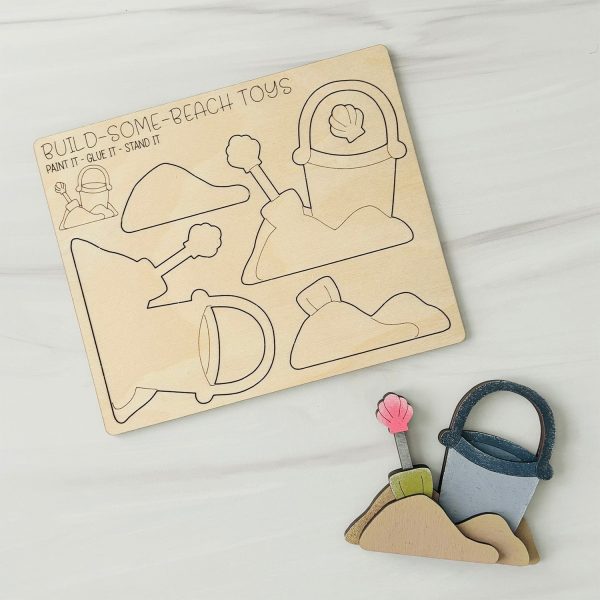 Build Some Beach Toys Pop-Out Card Fashion