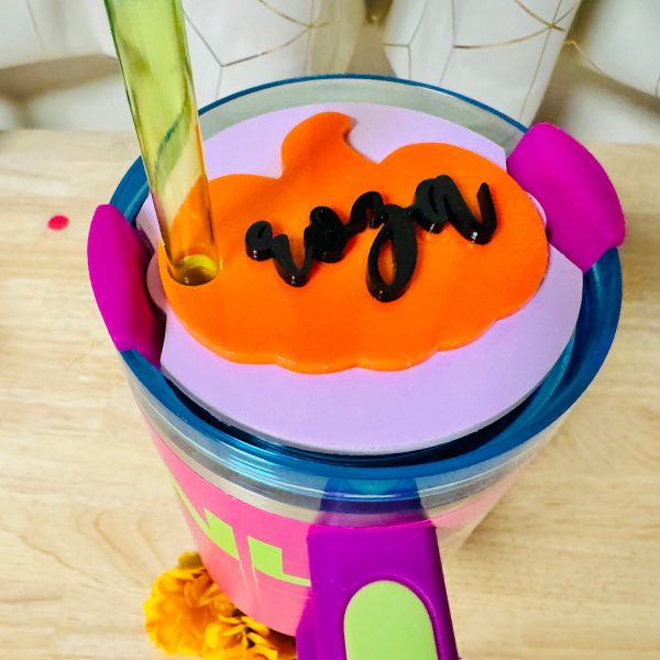 Fall Pumpkin Topper compatible with 40oz Stanley Tumbler Discount - Image 3