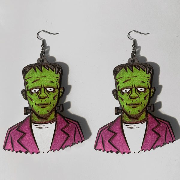 Frankenstein Dangle Earrings on Sale