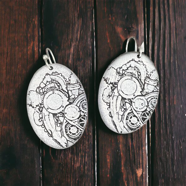 Steampunk Heart Earrings Discount
