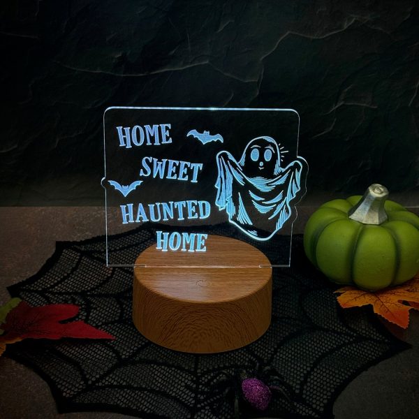 Home Sweet Haunted Home Halloween LED Nightlight Insert For Cheap