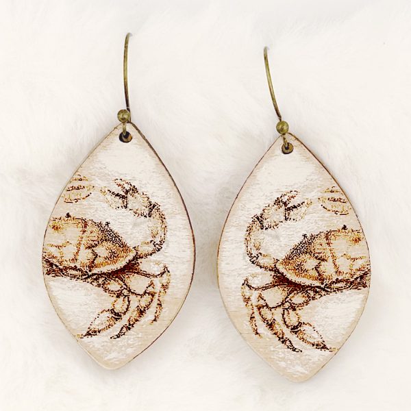 Crab Summer Beach Dangle Earrings For Discount