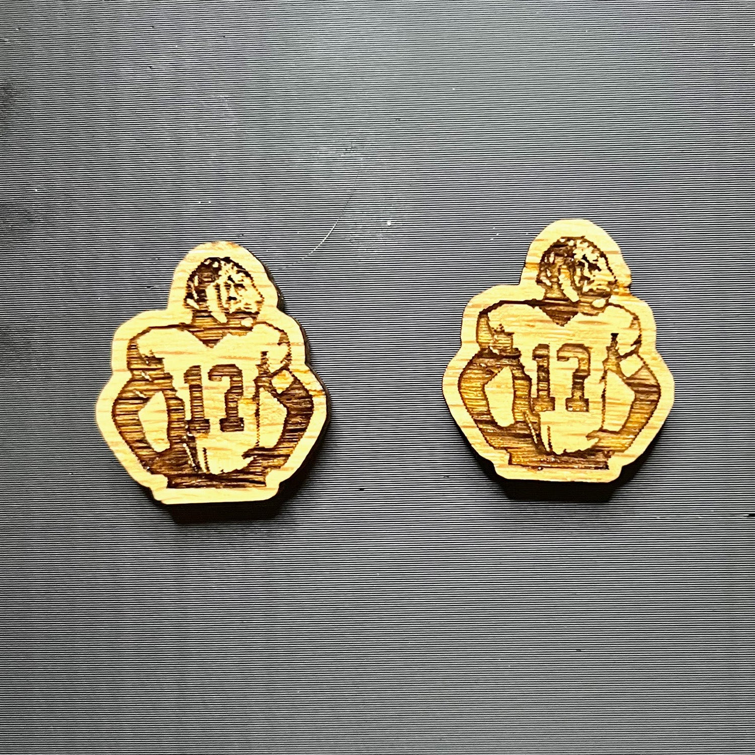 Football Tiger Mascot Stud Earrings Supply