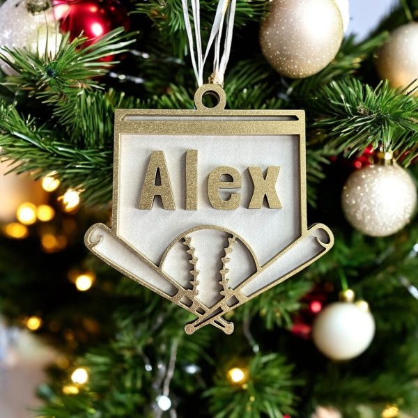 Personalizable Double Layered Baseball Tag Online now