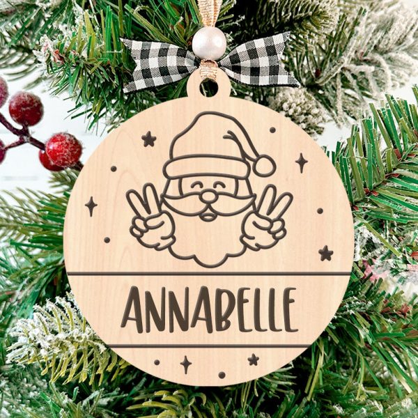 Personalized Name Santa Claus Christmas Ornament #1 For Cheap