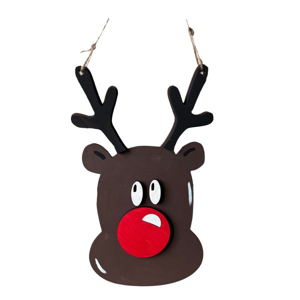 Adorable Reindeer Door Hanger Hot on Sale