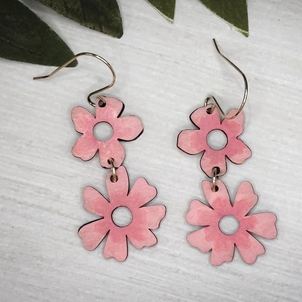 Daisy Layered Dangle Earrings Online Hot Sale