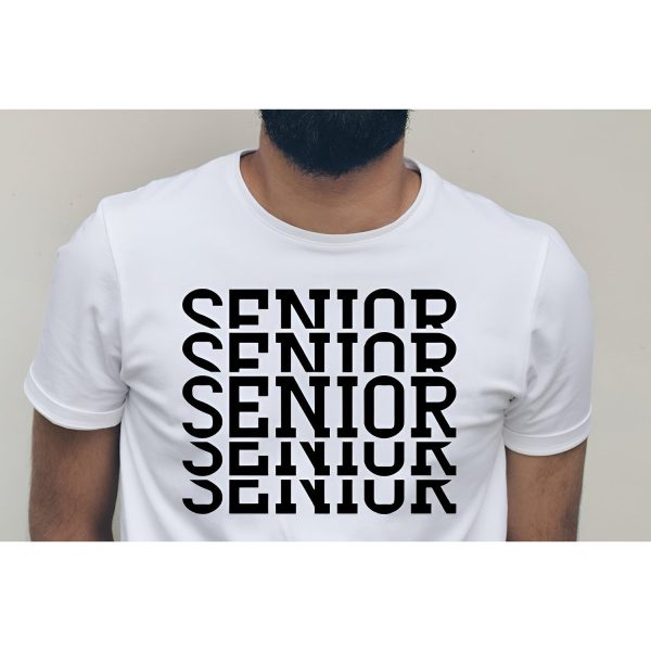 SENIOR Layered T-Shirt Graphic on Sale - Image 4